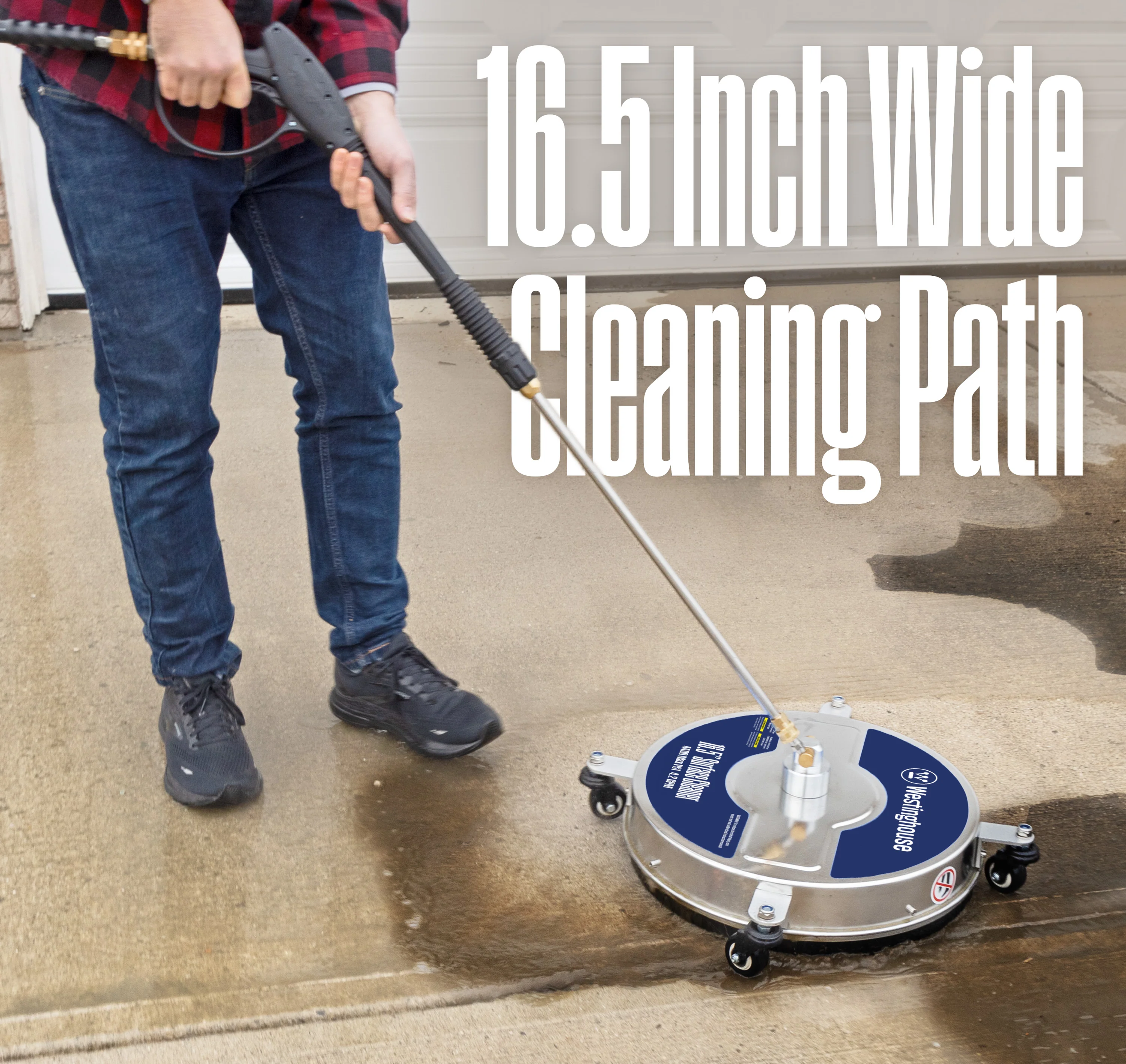 16.5" Stainless Steel Surface Cleaner for Pressure Washers - Image 5