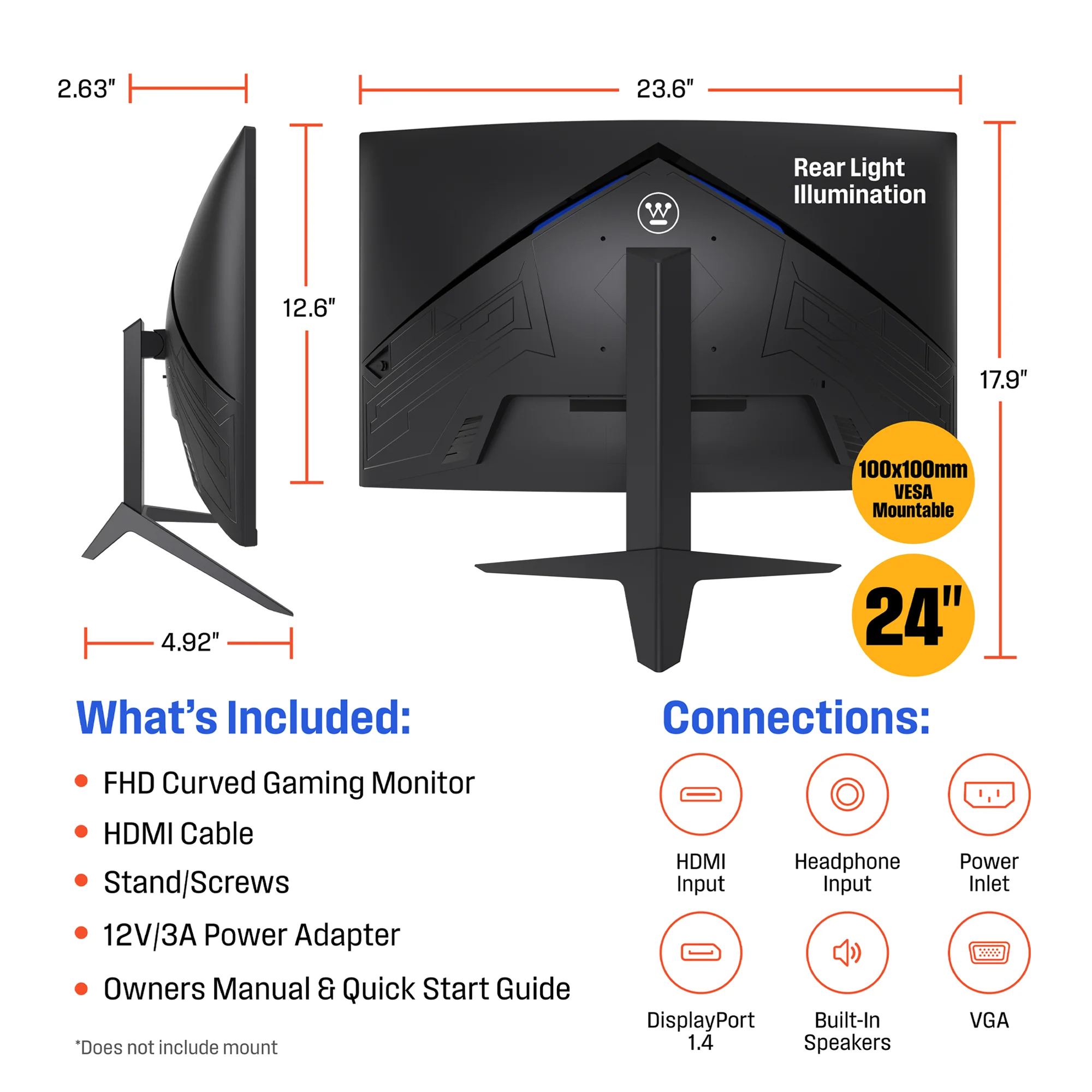 24" Curved Gaming Monitor - Image 9