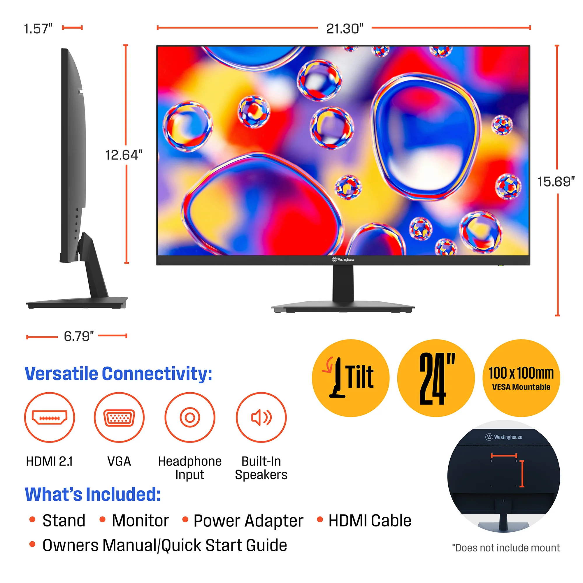 24" Home Office Monitor - Image 7