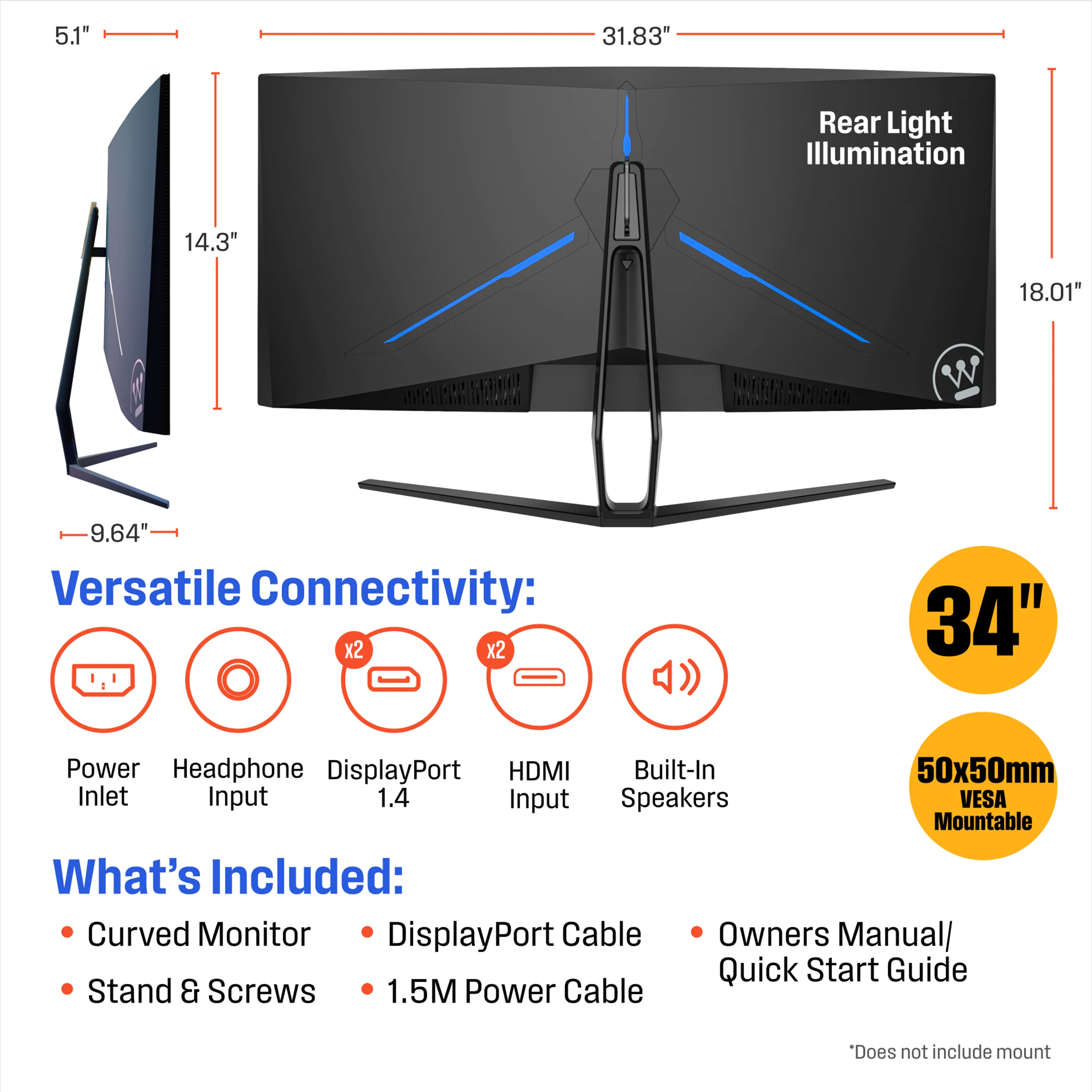 34" Curved Ultrawide Gaming Monitor - Image 9
