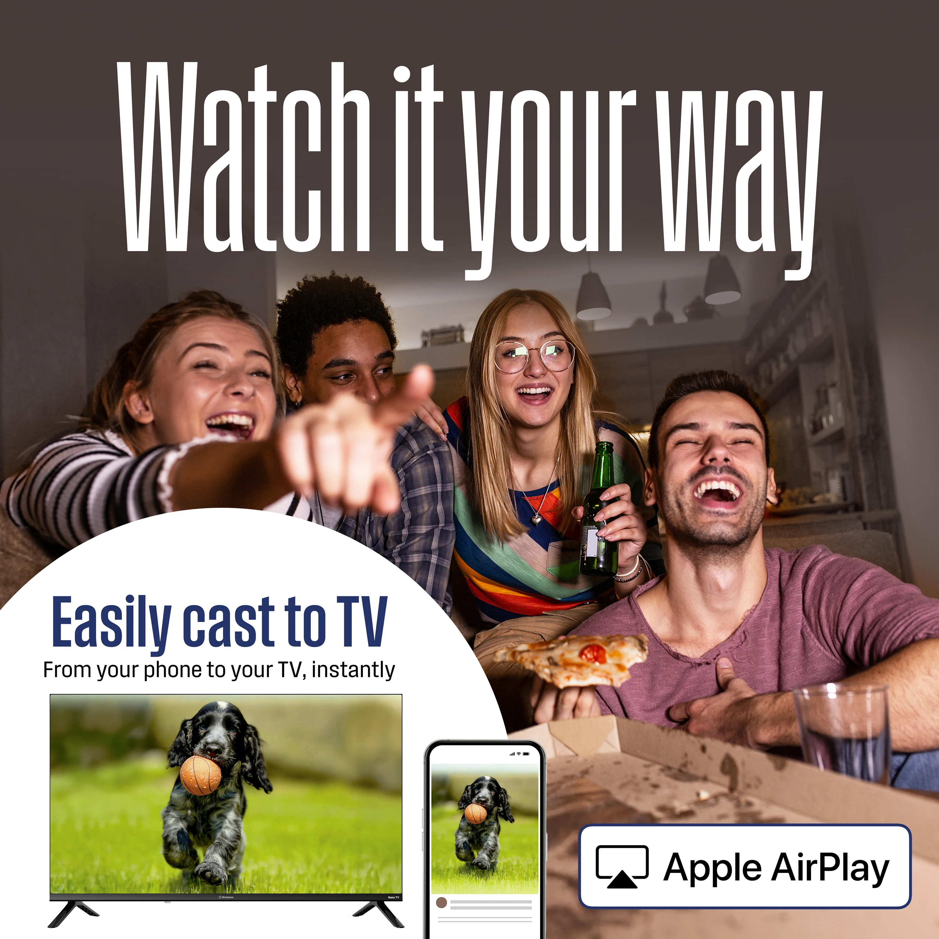 43" FHD QLED Smart Roku TV - Image 8