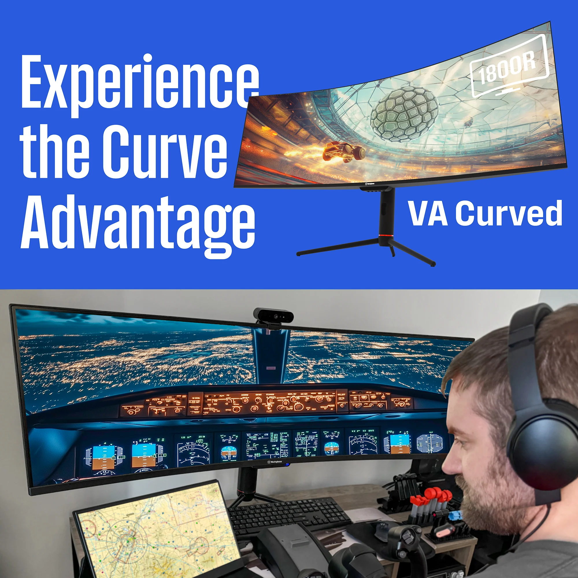 49" Curved Ultrawide Gaming Monitor - Image 3