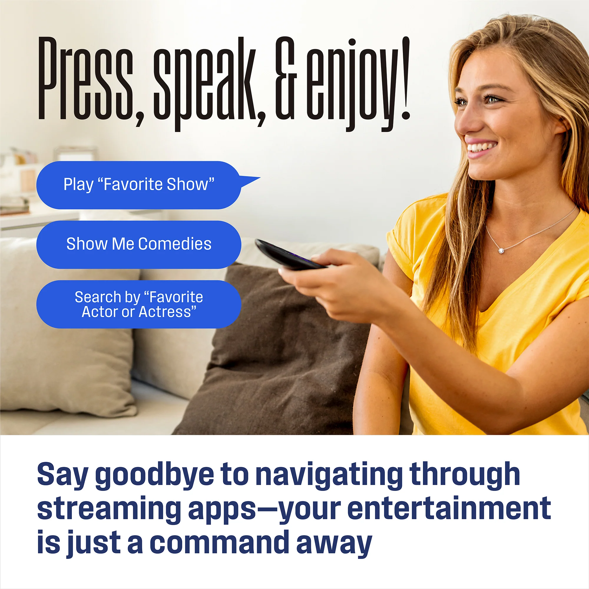 65″ Edgeless 4K UHD Roku TV with Voice Remote - Image 5