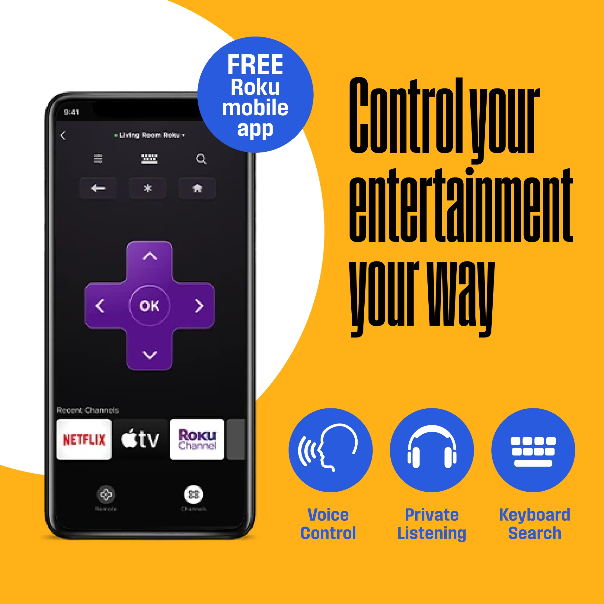 65″ 4K Ultra HD Smart Roku TV with HDR - Image 5