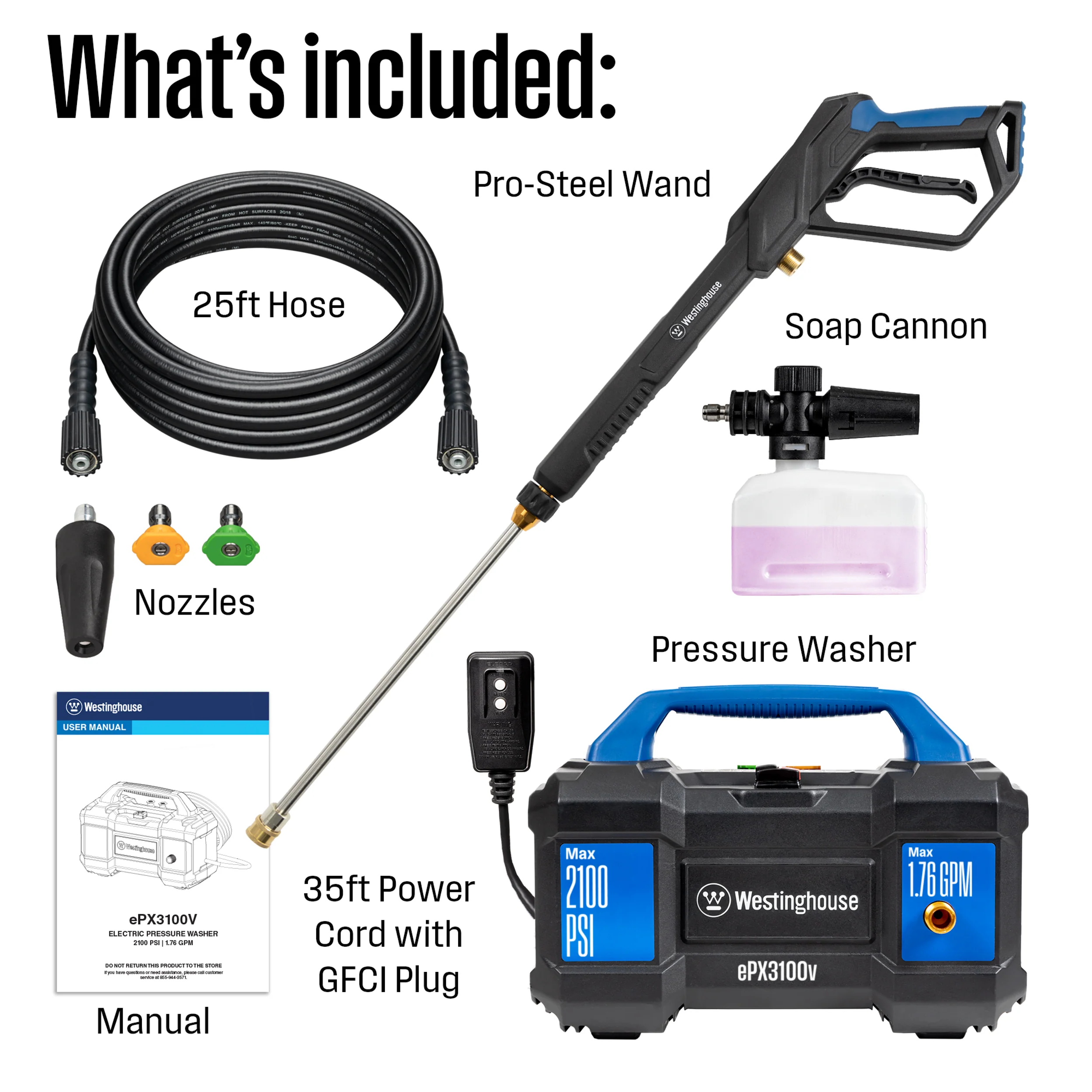 ePX3100v Electric Pressure Washer - Image 8