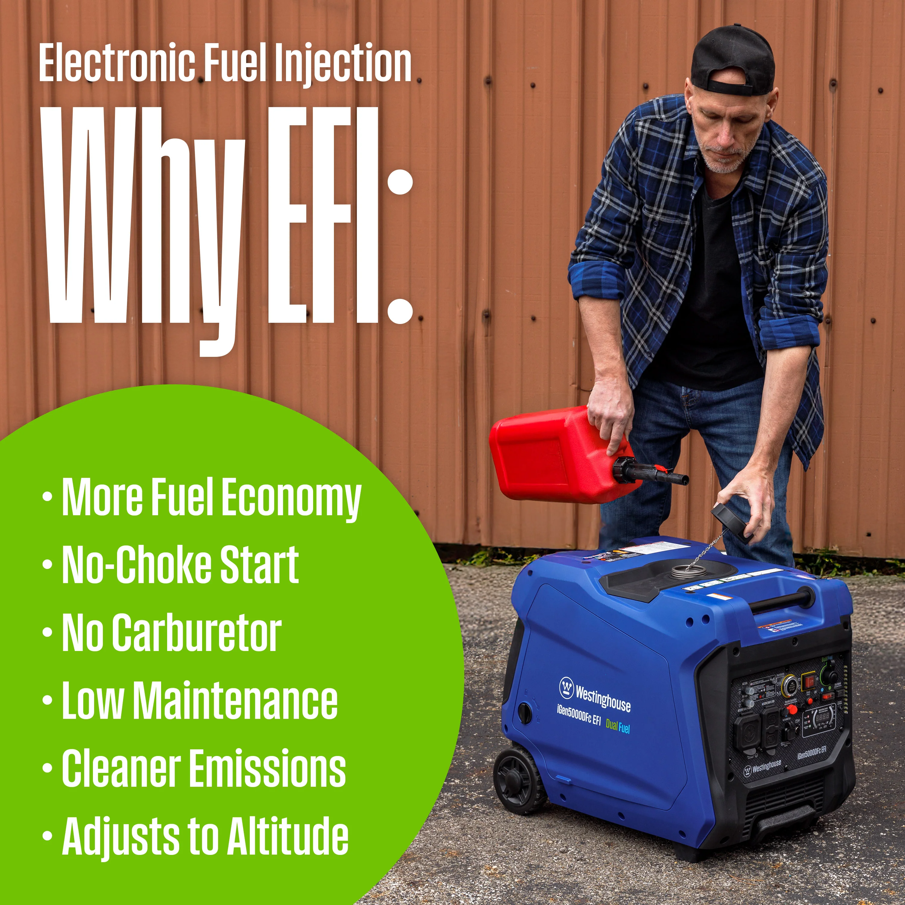 iGen5000DFc EFI Inverter Generator - Dual Fuel with CO Sensor - Image 5