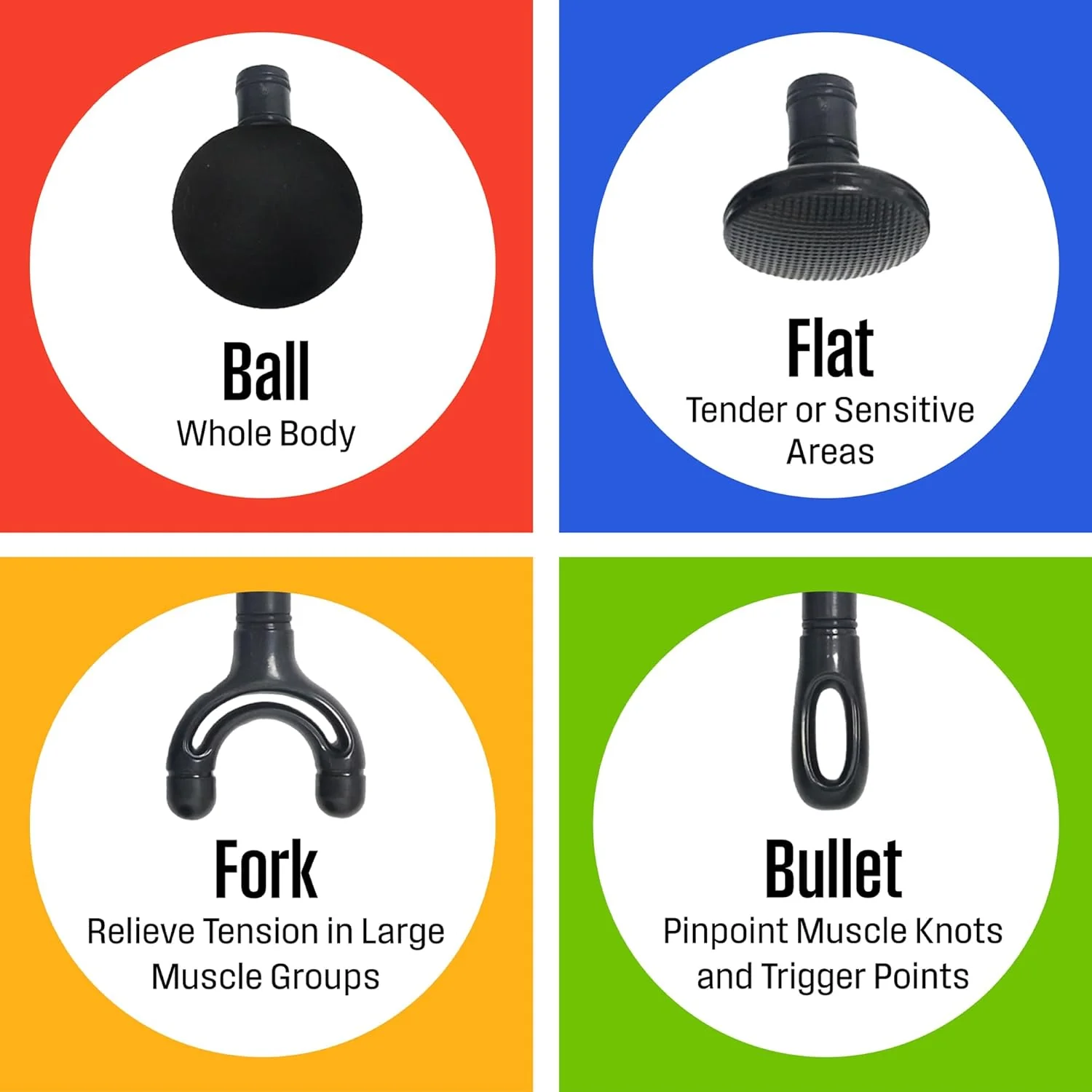 Long Handle Curved Massage Gun for Neck & Shoulder Pain - Image 5