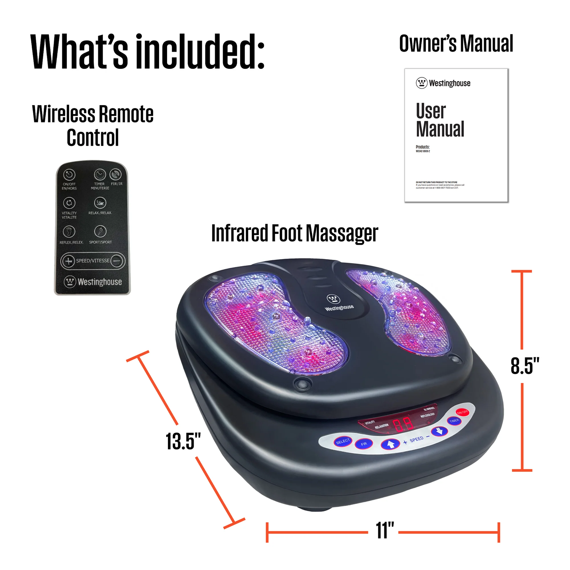 Infrared foot Massager - With Wireless Remote Control - Image 7