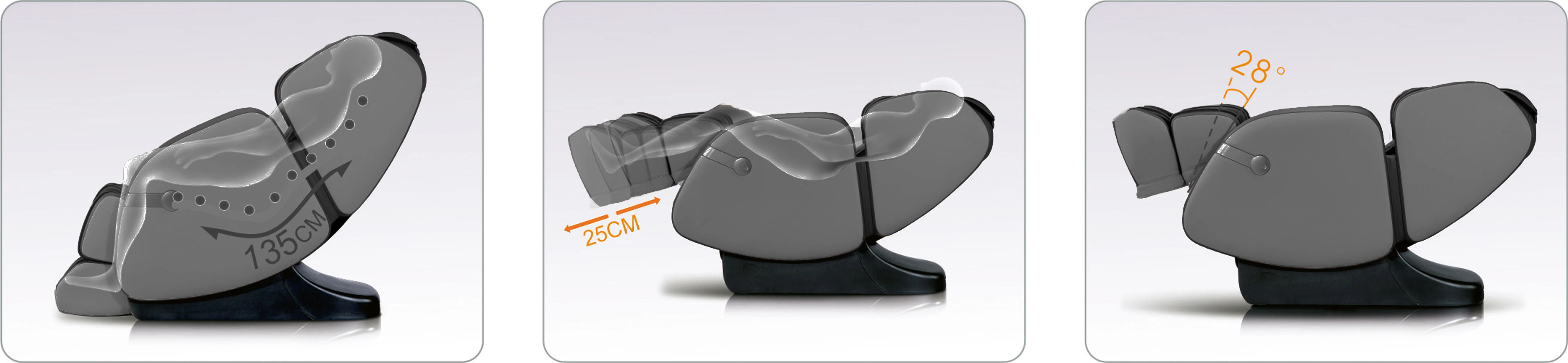 Black Massage Chair 680 - Image 3