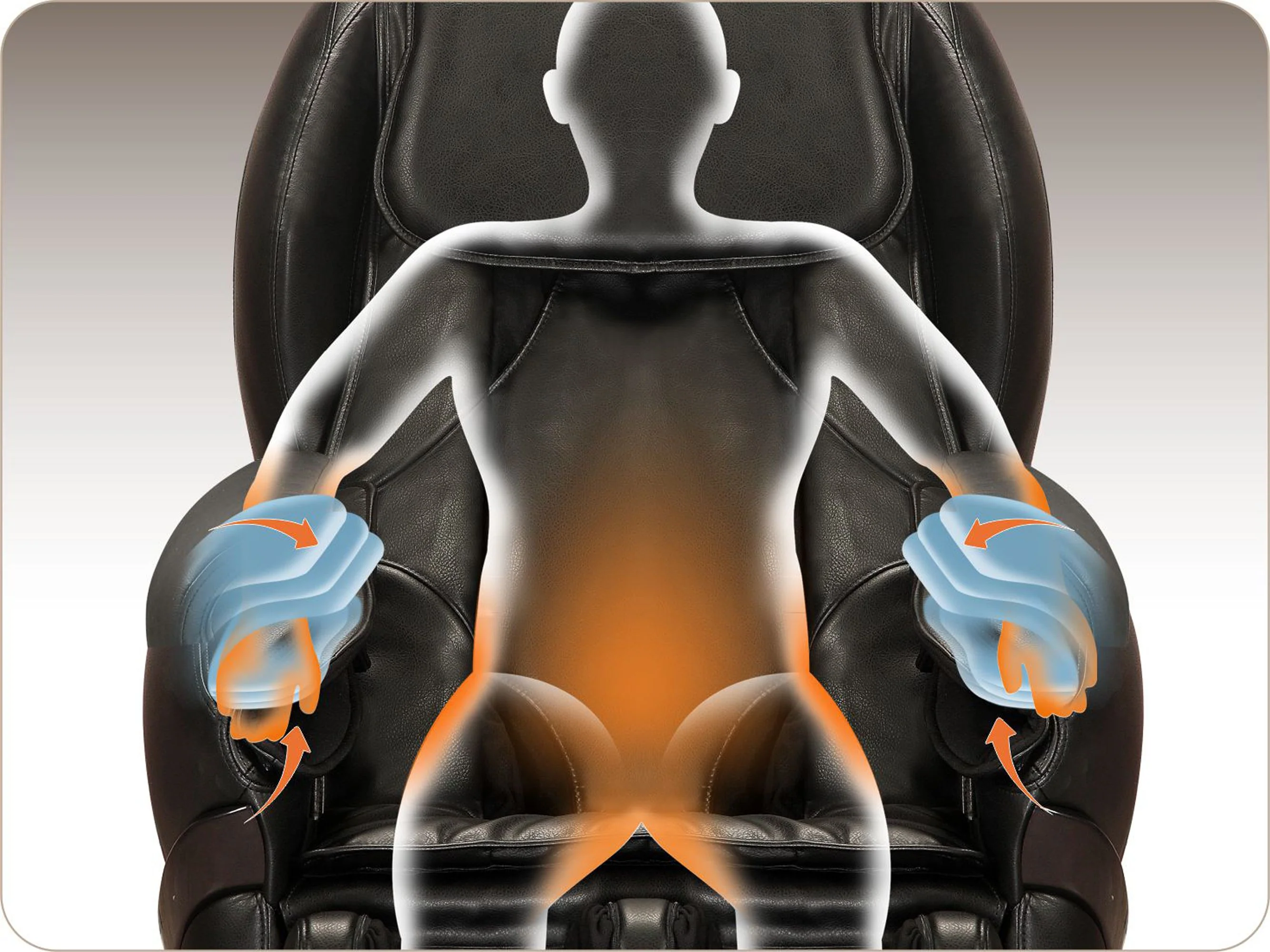 Black Massage Chair 700S - Image 4