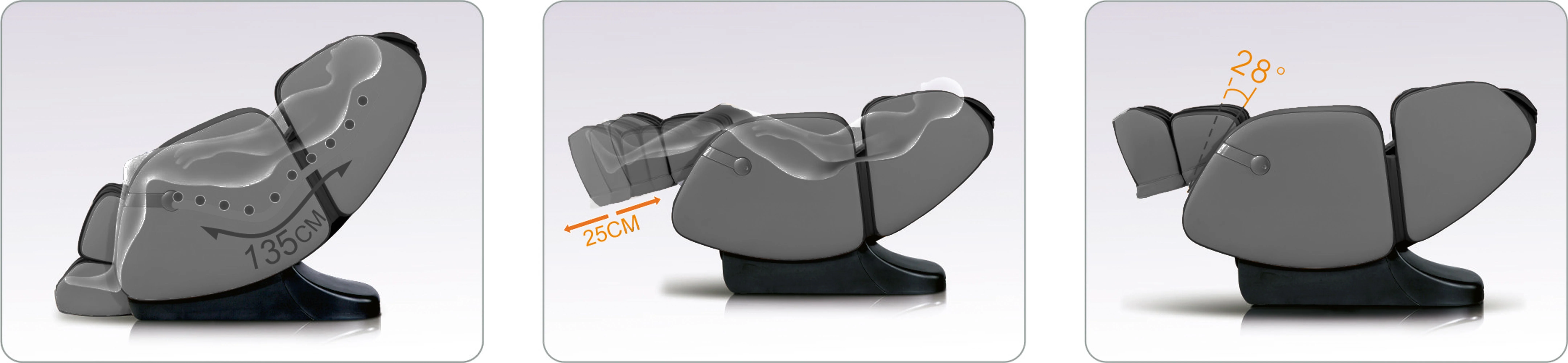 All Black Massage Chair 680 - Image 3