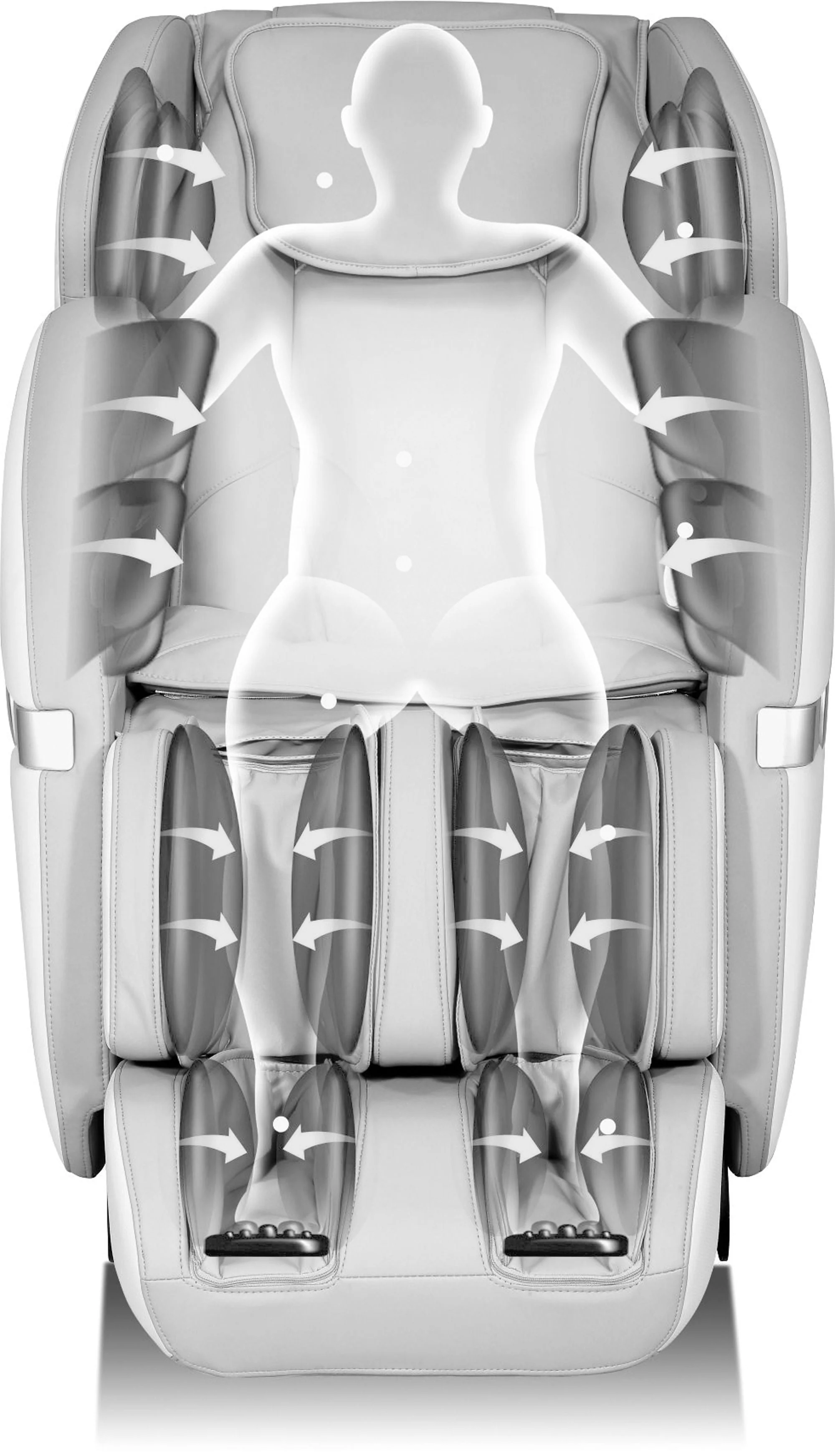 All Black Massage Chair 680 - Image 4